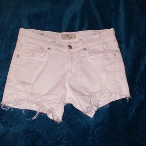 Lucky Brand White Jean Shorts